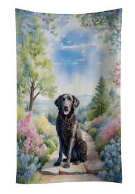 Curly-Coated Retriever Spring Path Kitchen Towel