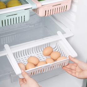 Refrigerator Storage Drawer (Color: White)