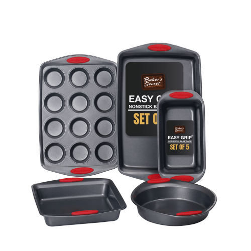 Baker's Secret Bakeware Sets - Baking Pans Set with Grip