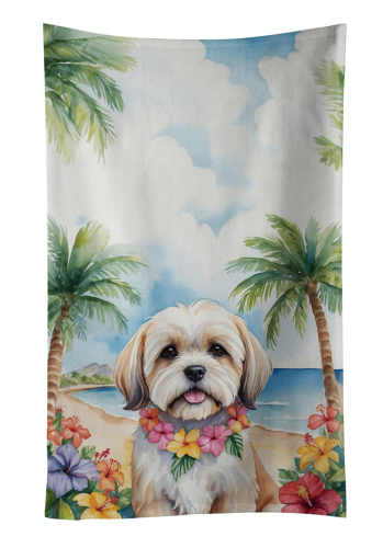 Lhasa Apso Luau Kitchen Towel