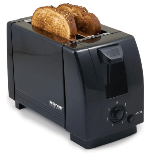 Better Chef 2-Slice Toaster with Pull-Out Crumb Tray