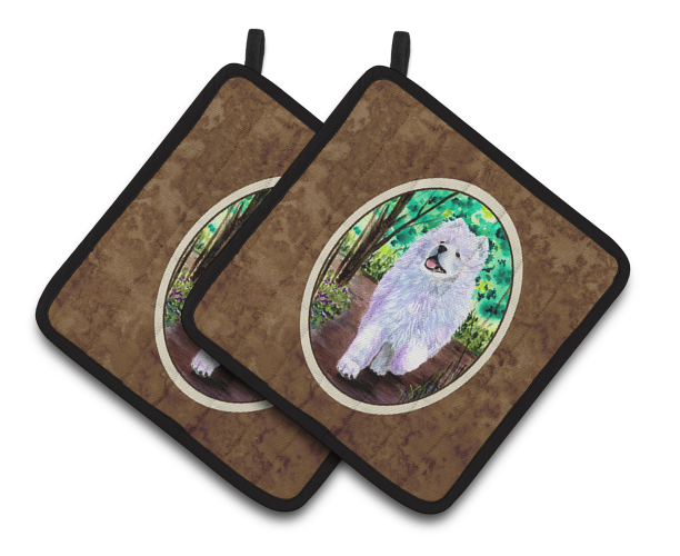 Samoyed Pair of Pot Holders