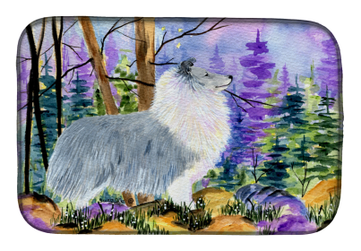 Sheltie Dish Drying Mat (size: 14 x 21)